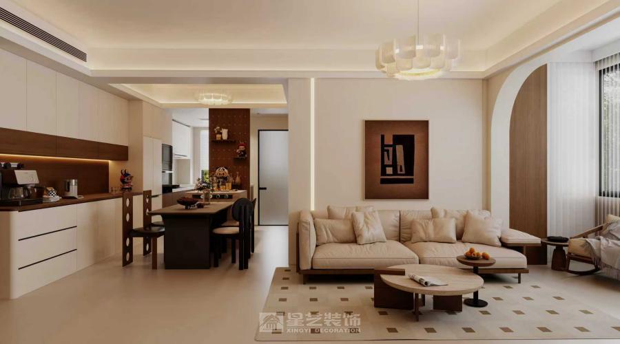 不張揚的奶油調(diào)，搭配恰到好處的暖，家就該是這般溫柔的模樣